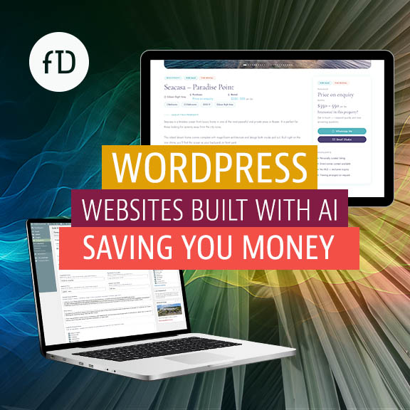 WordPress sits built with AI